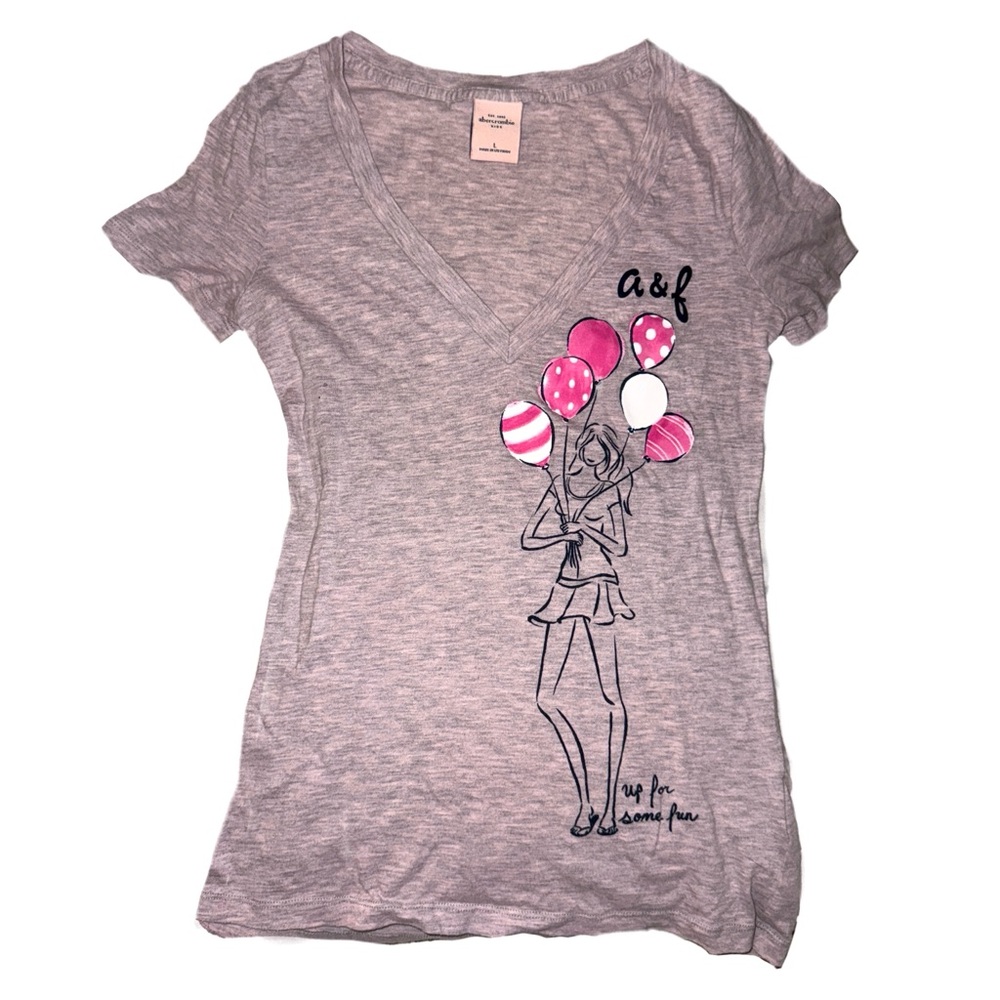 Light Pink Heathered V-Neck T-Shirt